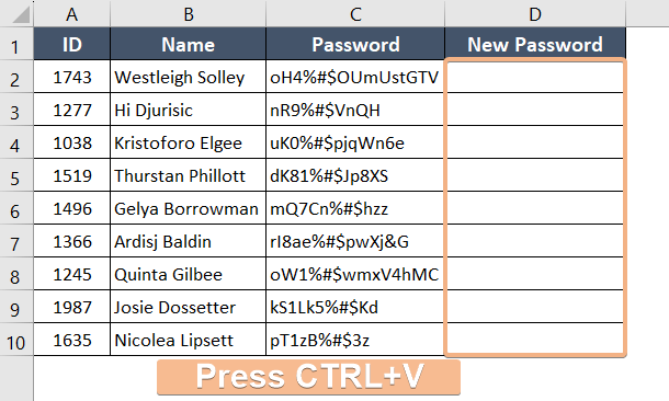 Find and replace pasting process