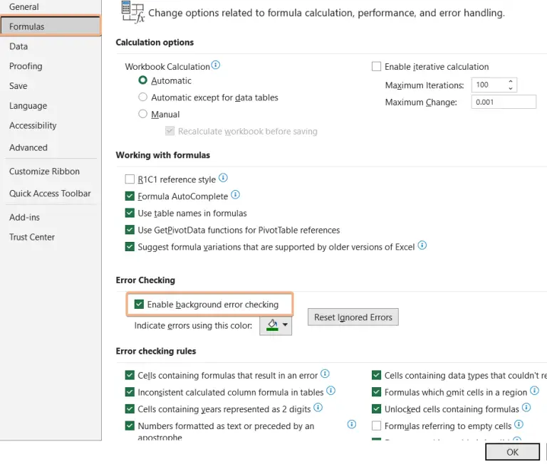 How to ignore all errors in excel 3 methods excelgraduate