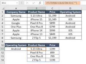 How to Return Array Using XLOOKUP in Excel[4 Methods]