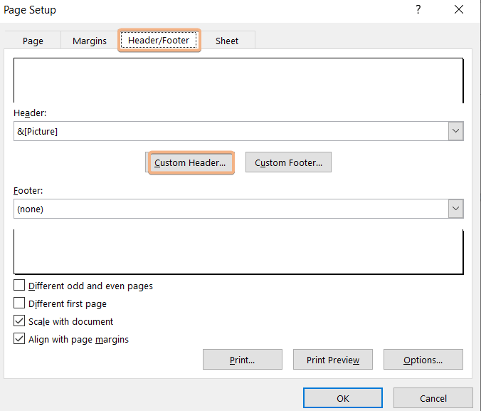 To remove a watermark from Excel, access the 'Header/Footer' option