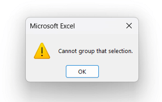How to Fix “Cannot group that selection” in Excel Pivot Table