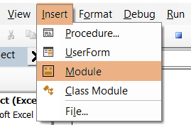 Insert module to use a VBA code to remove subtotals