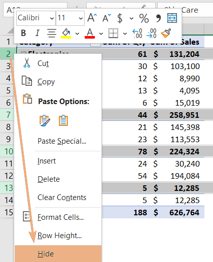 How To Remove Subtotals In Excel Pivot Table 4 Methods Excelgraduate 3656