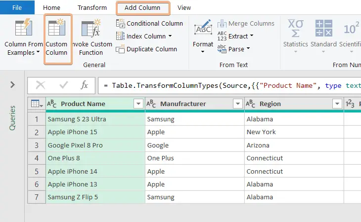 Ad a new custom column for IF statement multiple criteria in Power query 