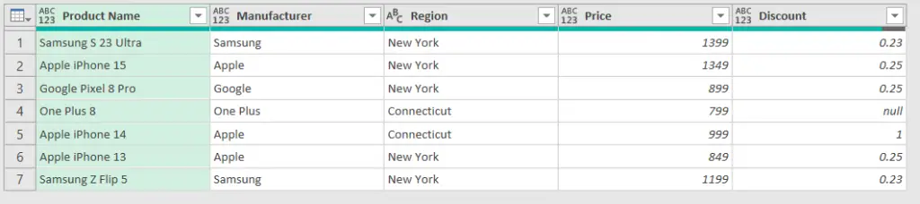 New discount column for IF statement multiple criteria in Power query editor