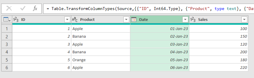 Dataset of removing duplicates and keep latest in power query editor