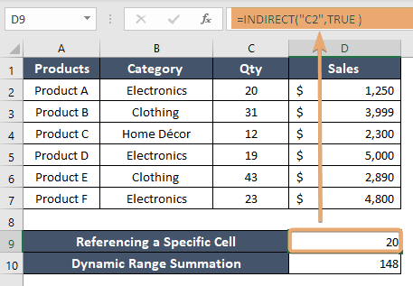 How to Use INDIRECT Function in Excel [2 Examples]