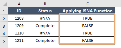 How to Use ISNA Function in Excel [2 Examples]