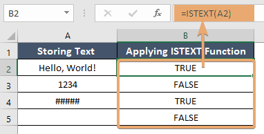 How to Use ISTEXT Function in Excel [2 Examples]