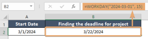 How to Use WORKDAY Function in Excel [4 Examples]