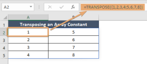 How to Use TRANSPOSE Function in Excel [2 Examples]