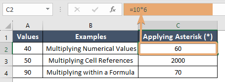 What Does Asterisk Mean in Excel Formula [3 Examples] - Excelgraduate