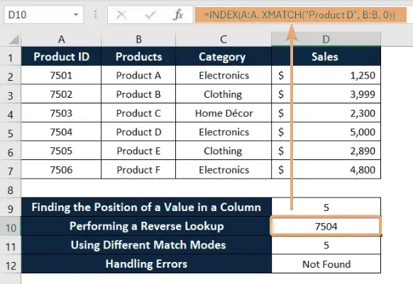 How to Use XMATCH Function in Excel [4 Examples]