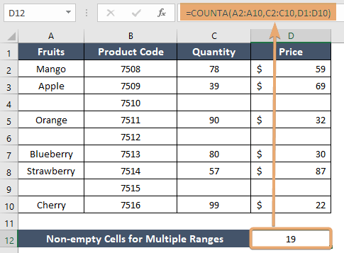 How to Use COUNTA Function in Excel [3 Examples]