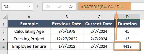 How to Use DATEDIF Function in Excel[3 Examples]