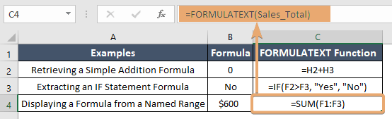 How To Use Formulatext Function In Excel 3 Examples 4653