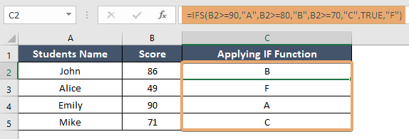 How to Use IFS Function in Excel [2 Examples]