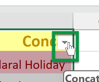 filter dropdown twisty